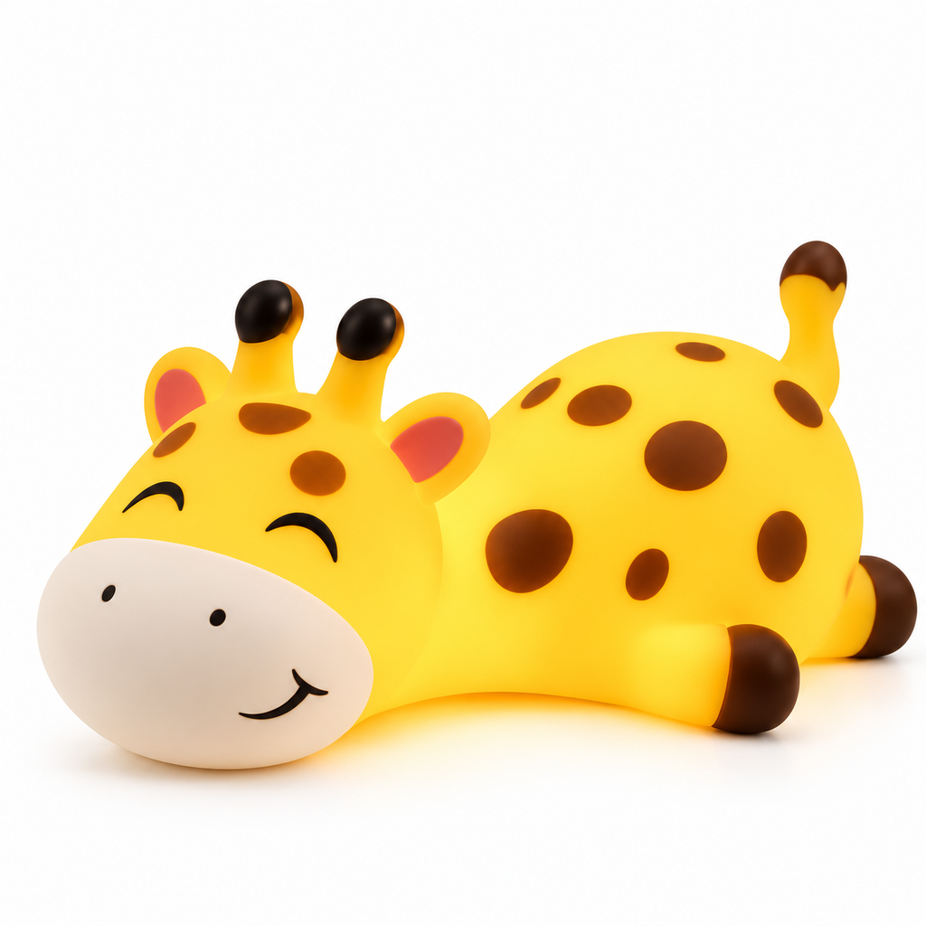 Veilleuse girafe rechargeable, petit compagnon de nuit pour enfant
